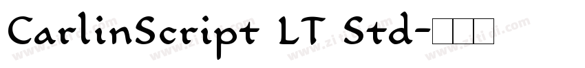 CarlinScript LT Std字体转换